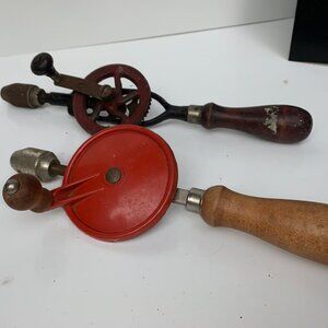 #3060 2ea VINTAGE EGGBEATER STYLE HAND DRILLS